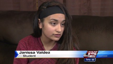Janissa Valdez, the student who was attacked (Image Credit: KSAT)