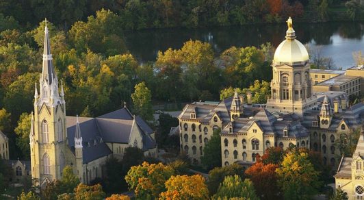 The Notre Dame campus