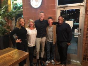 Author Lark with her mother, brothers, and father